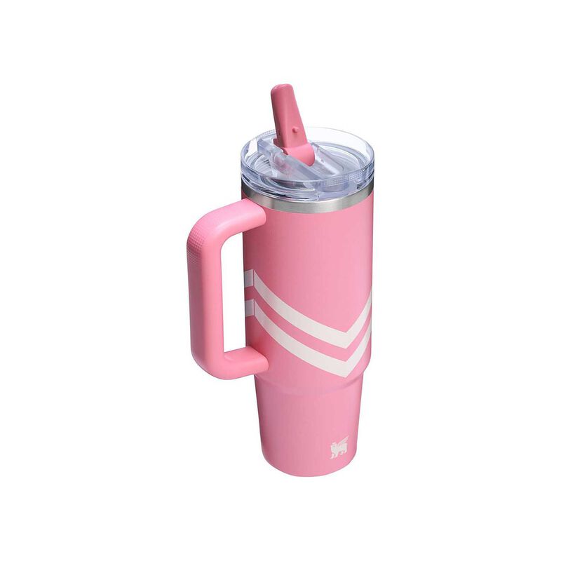 Stanley The Quencher Protour Flip Straw Tumbler 30oz Plumeria Chevron image number 1